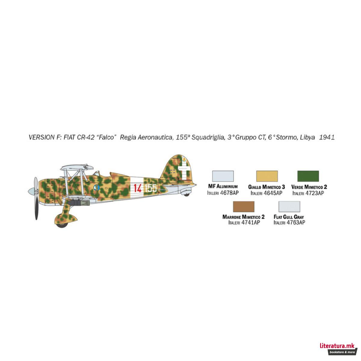 Макета, Fiat CR.42 Falco, 1:72 