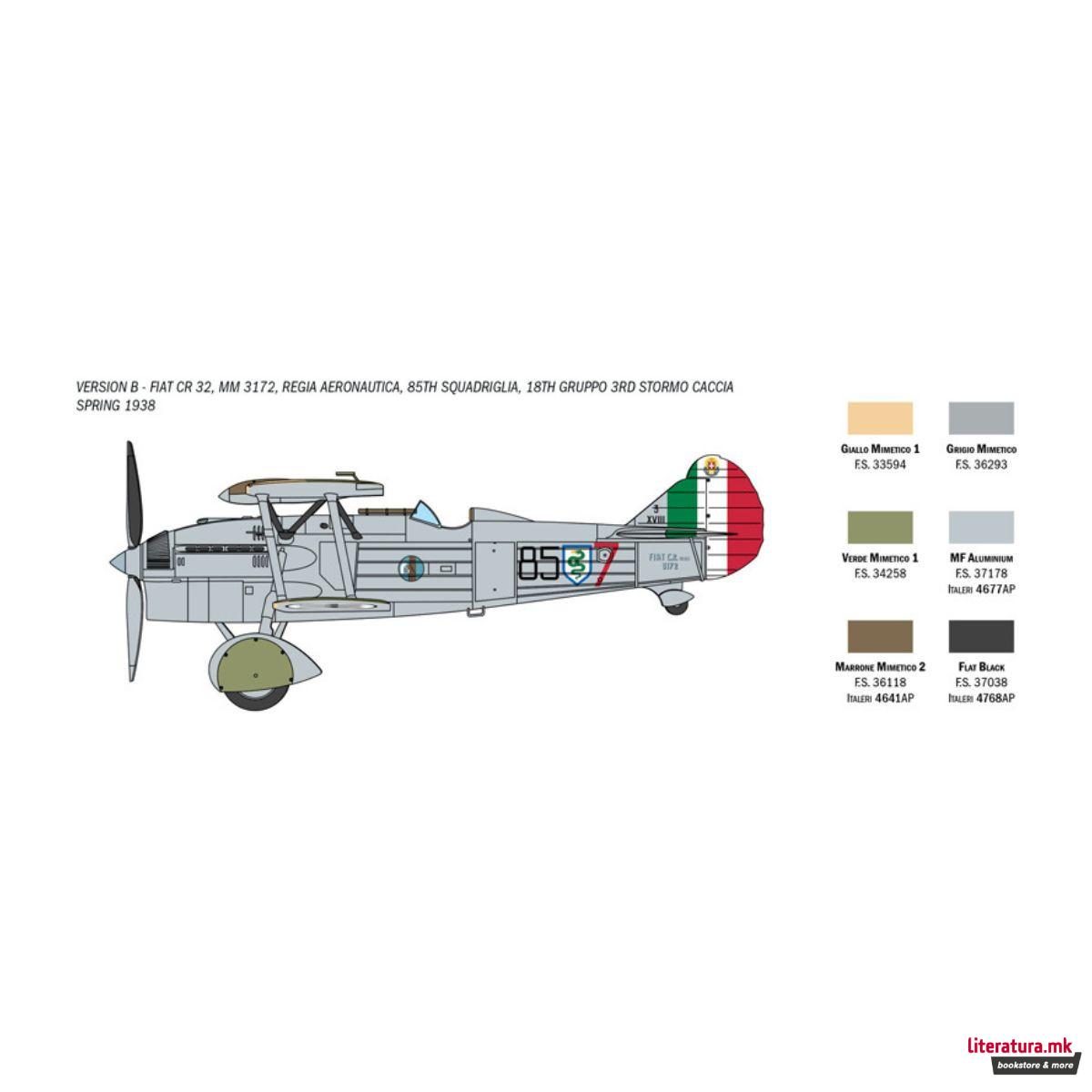 Макета, Fiat CR.32 Freccia, 1:72 