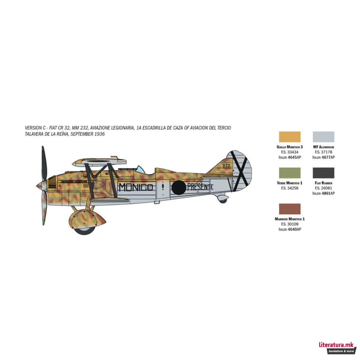 Макета, Fiat CR.32 Freccia, 1:72 