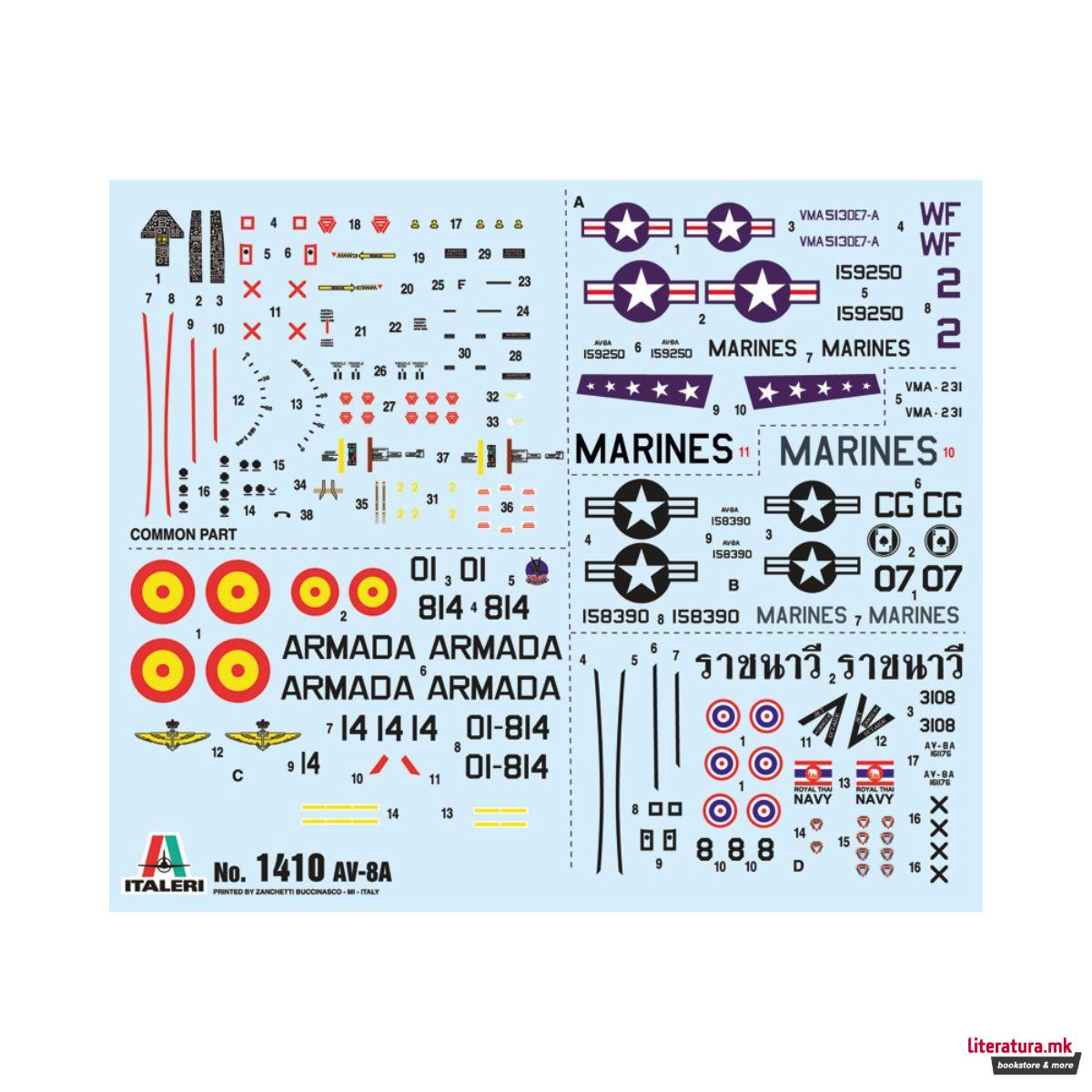 Макета, AV-8A Harrier U.S. Marines, 1:72 