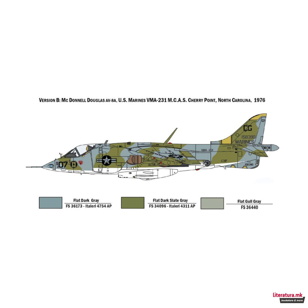 Макета, AV-8A Harrier U.S. Marines, 1:72 