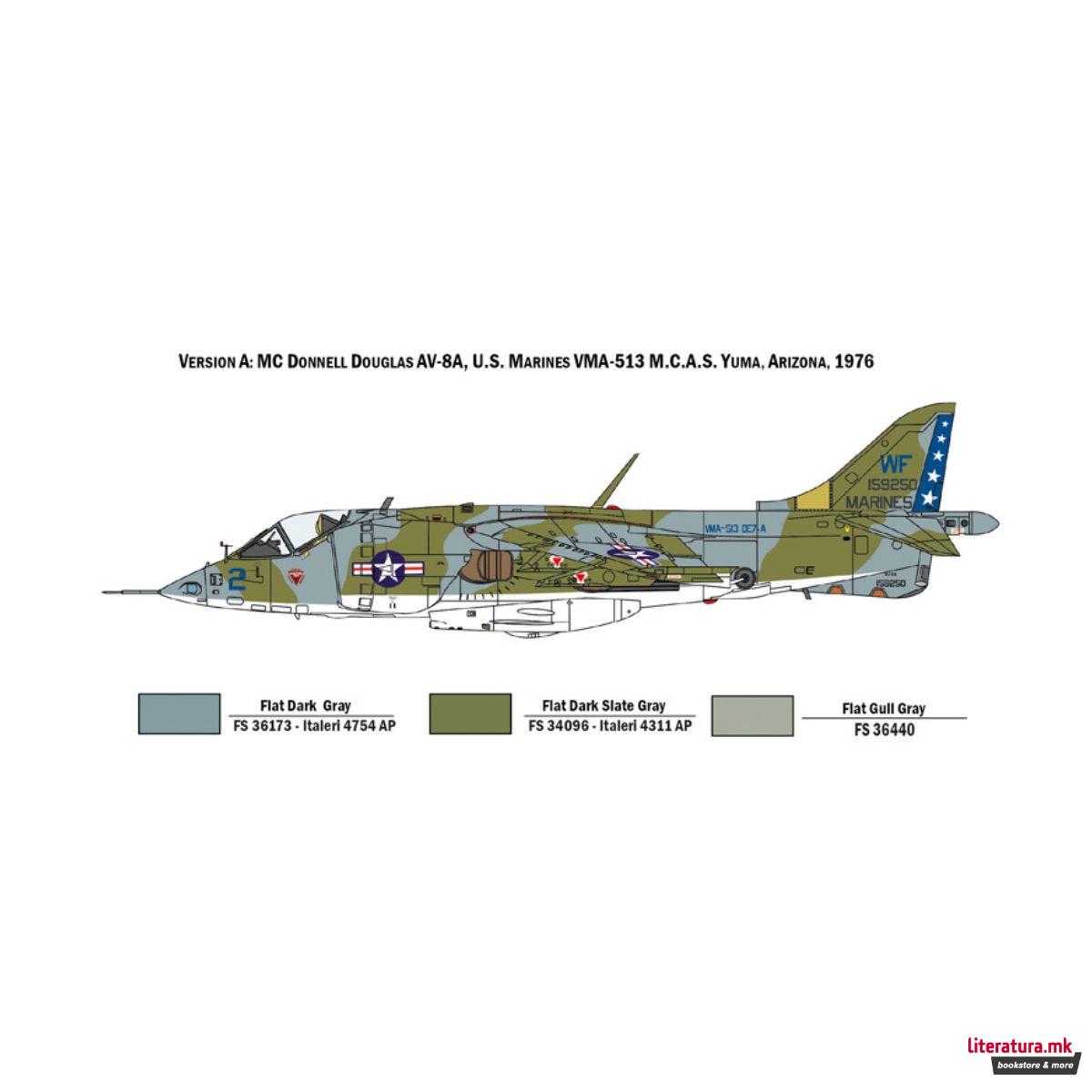 Макета, AV-8A Harrier U.S. Marines, 1:72 