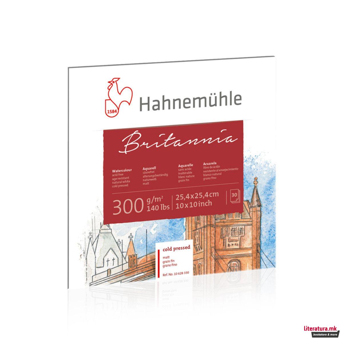 Блок, Britannia, 300 g/cm², 25.4 x 25.4 cm, ладно пресуван 
