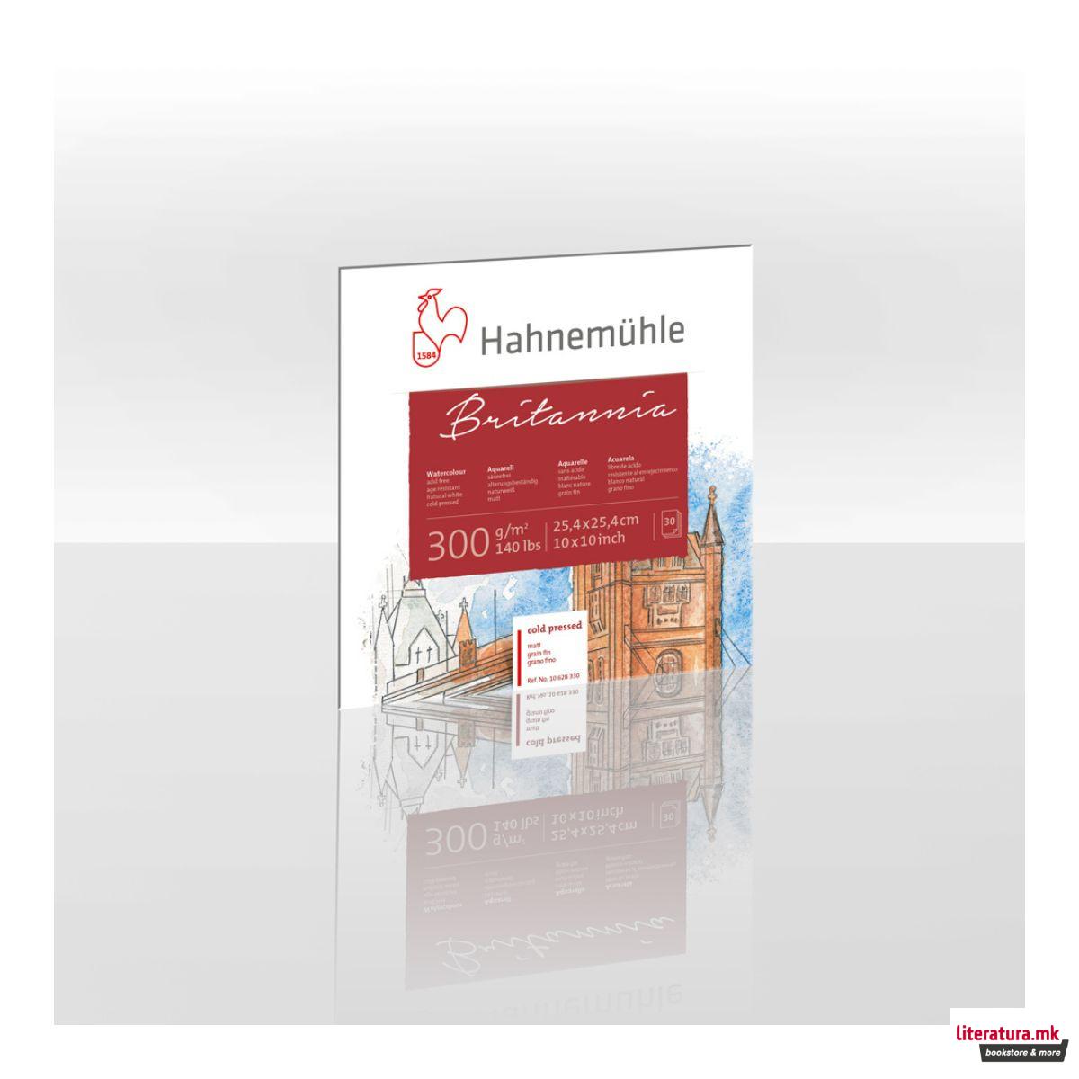 Блок, Britannia, 300 g/cm², 25.4 x 25.4 cm, ладно пресуван 