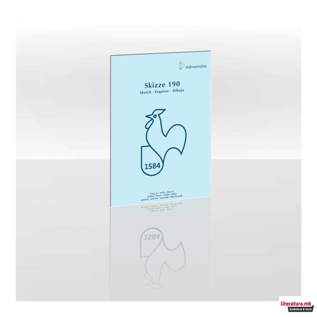 Скеч блок, 190 g/cm², А3 