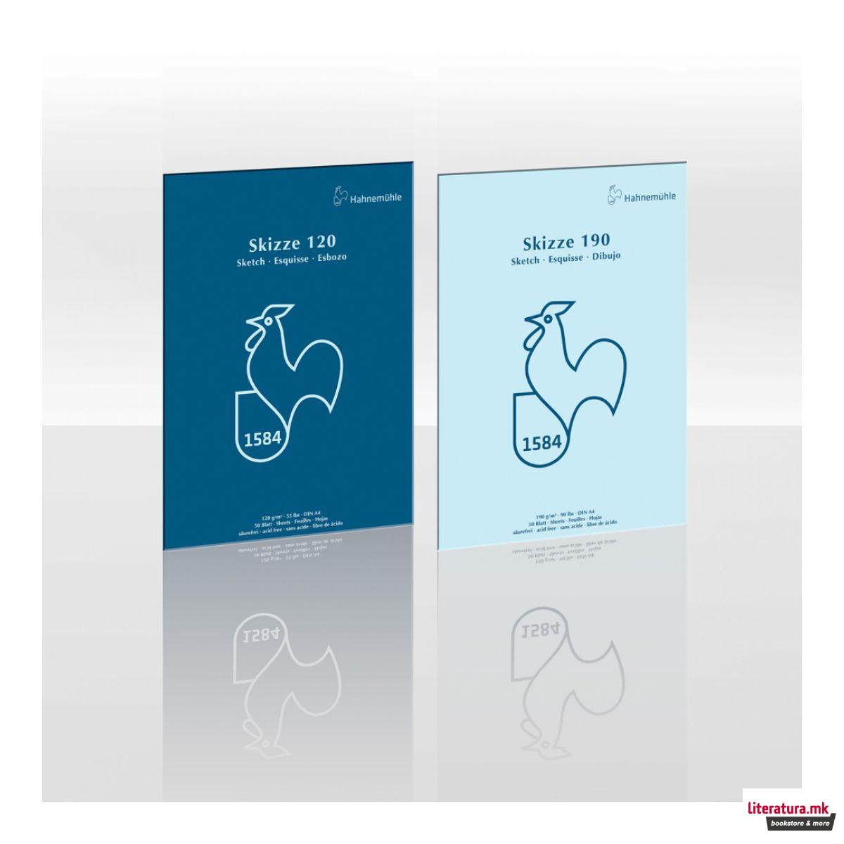 Скеч блок, 190 g/cm², А4 