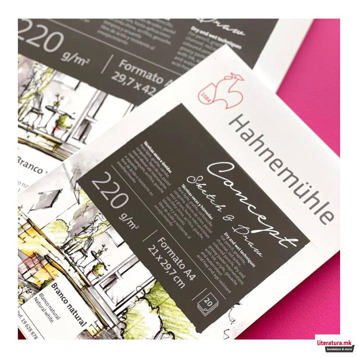 Скеч блок, Concept, 220 g/cm², A3 