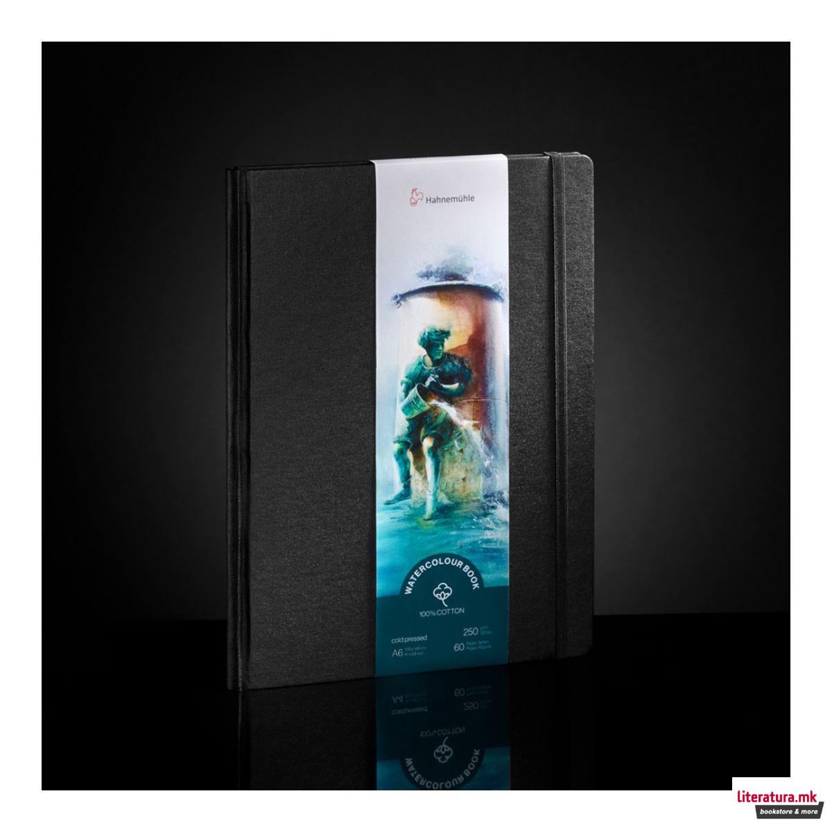 Скицник, Watercolour, 250 g/cm², А6 вертикален, 100% памук, ладно пресуван 
