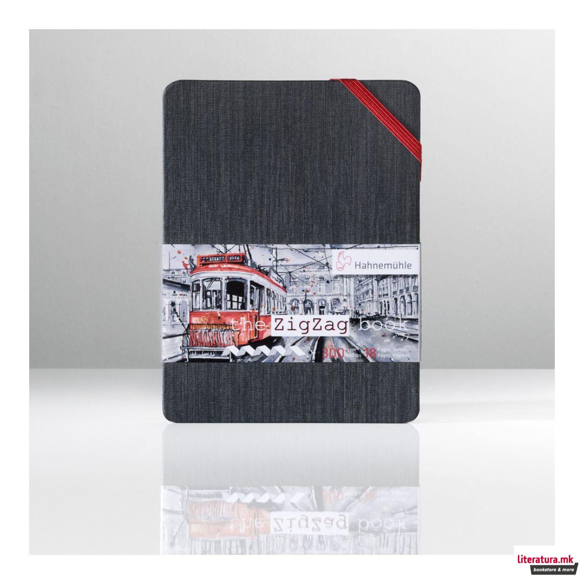 Скицник за акварел, The Zig Zag Book, 300 g/cm², А6 вертикален, ситно зрнест 