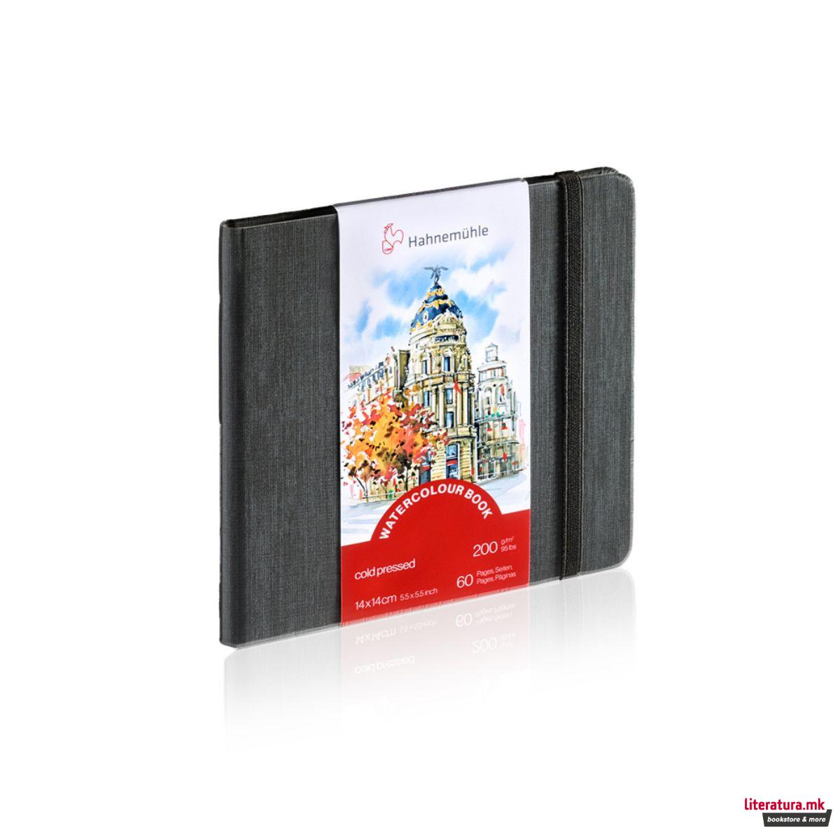 Скицник, Watercolour, 200 g/cm², 14 x 14 cm, ситно зрнест 