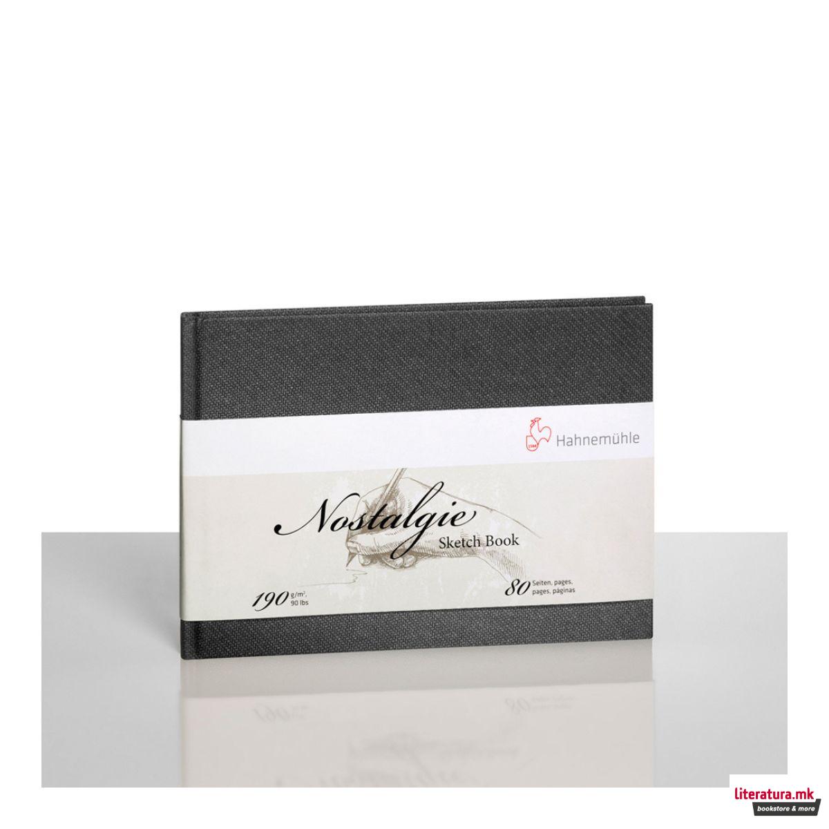 Скицник, Nostalgie, 190 g/cm², А6 хоризонтален 