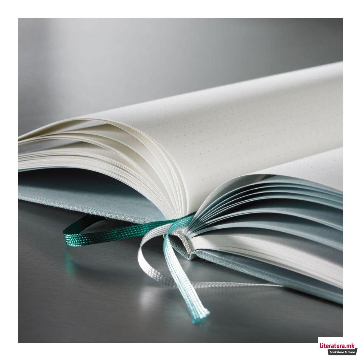 Тефтер, 1584 by Hahnemühle, А5, морско зелен 