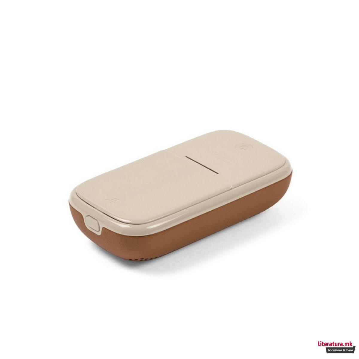 2 во 1 безжичен звучник + слушалки, SOFTPOWER, кафеави 