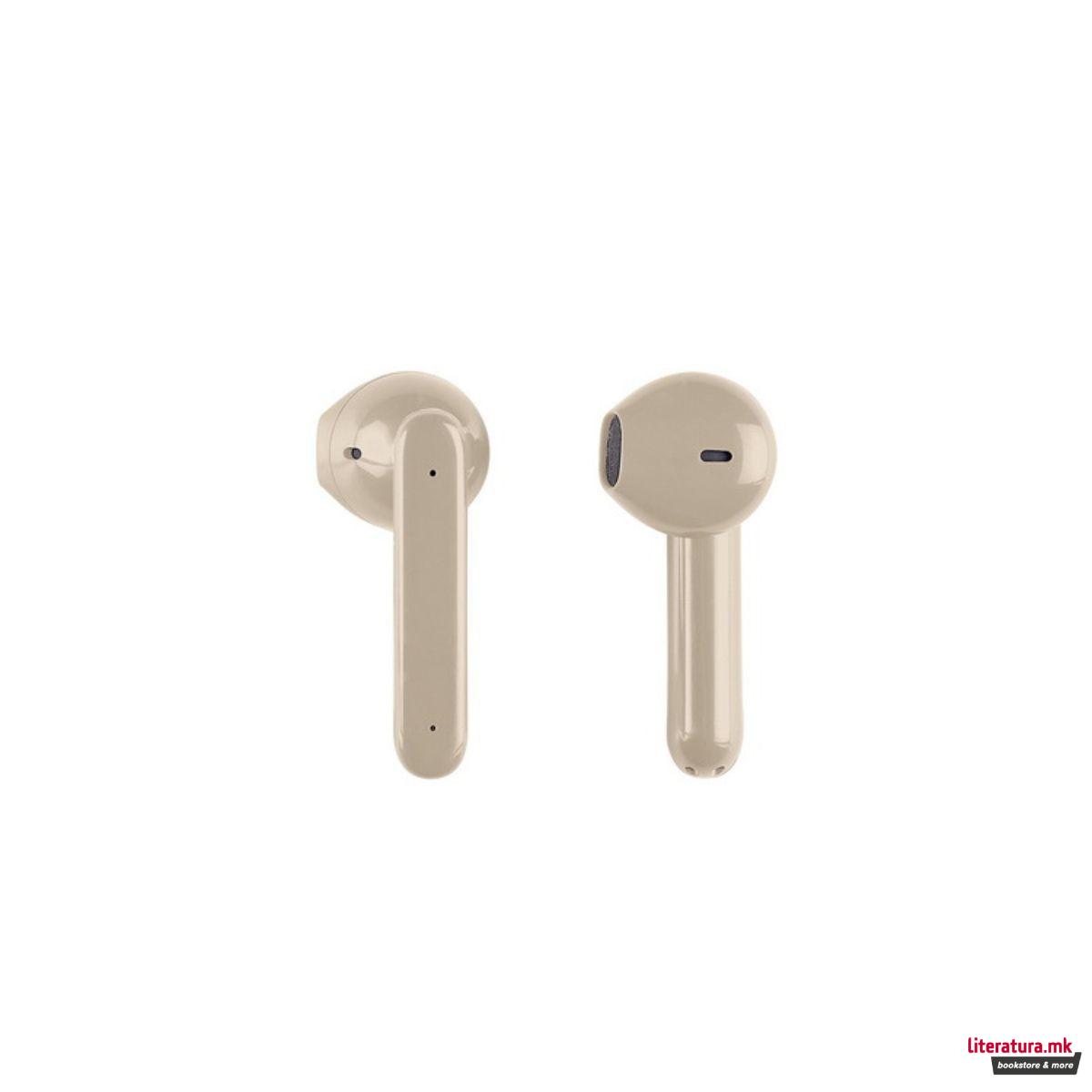 2 во 1 безжичен звучник + слушалки, SOFTPOWER, кафеави 