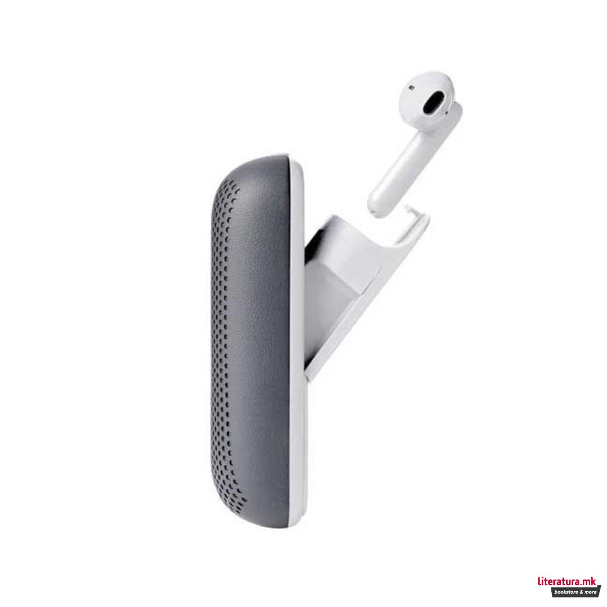 2 во 1 безжичен звучник + слушалки, SOFTPOWER, сиви 