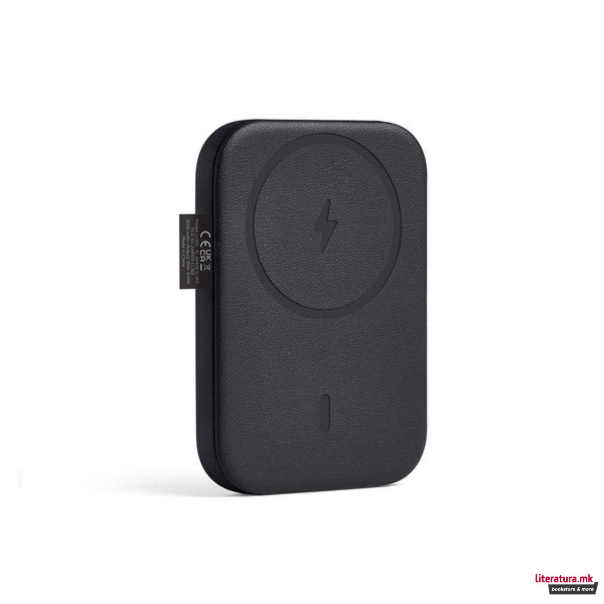 Магнетен преносен полнач, SOFTPOWER MAGBANK, црн 