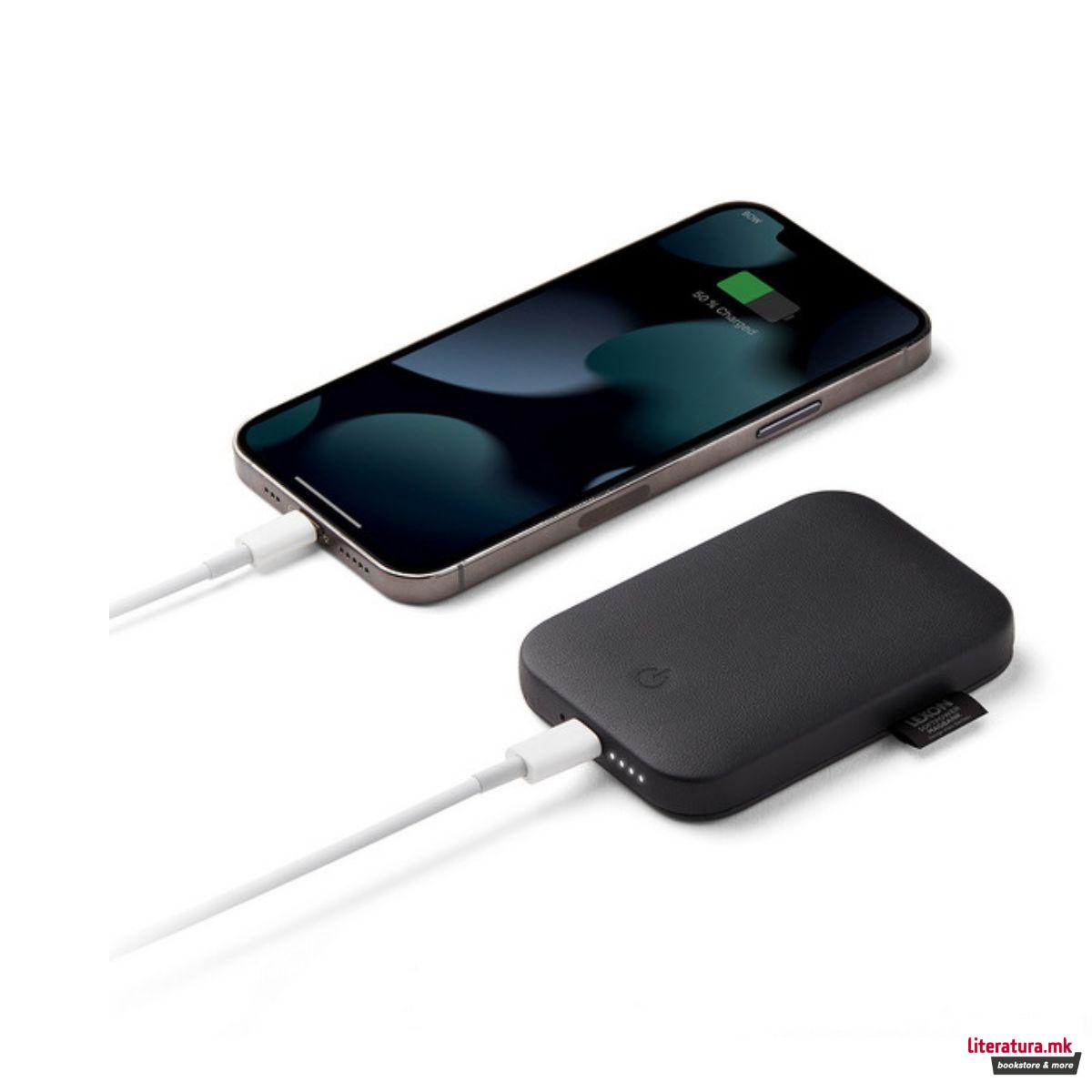 Магнетен преносен полнач, SOFTPOWER MAGBANK, црн 