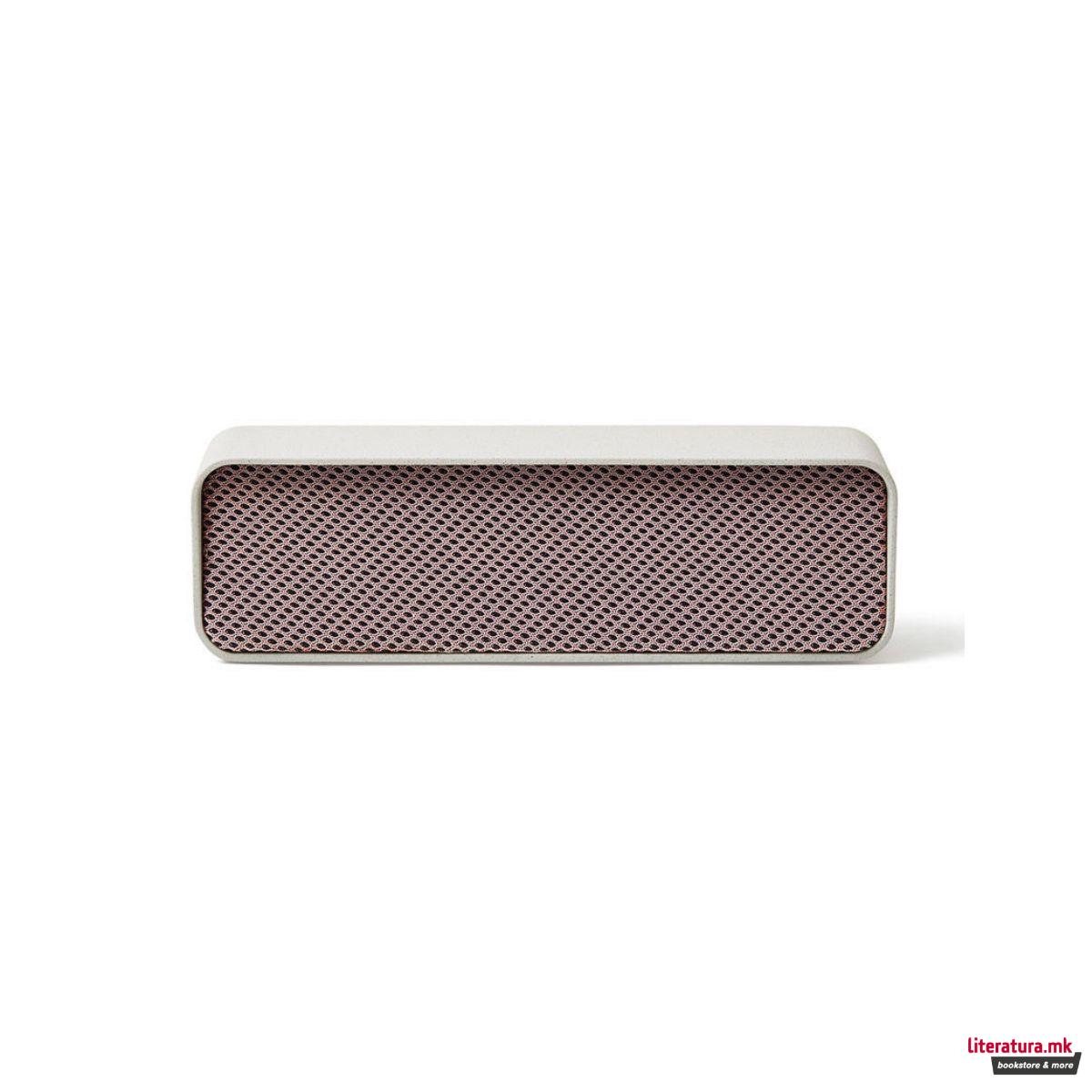 Безжичен Bluetooth звучник, OSLO SOUND, светлосив/розев