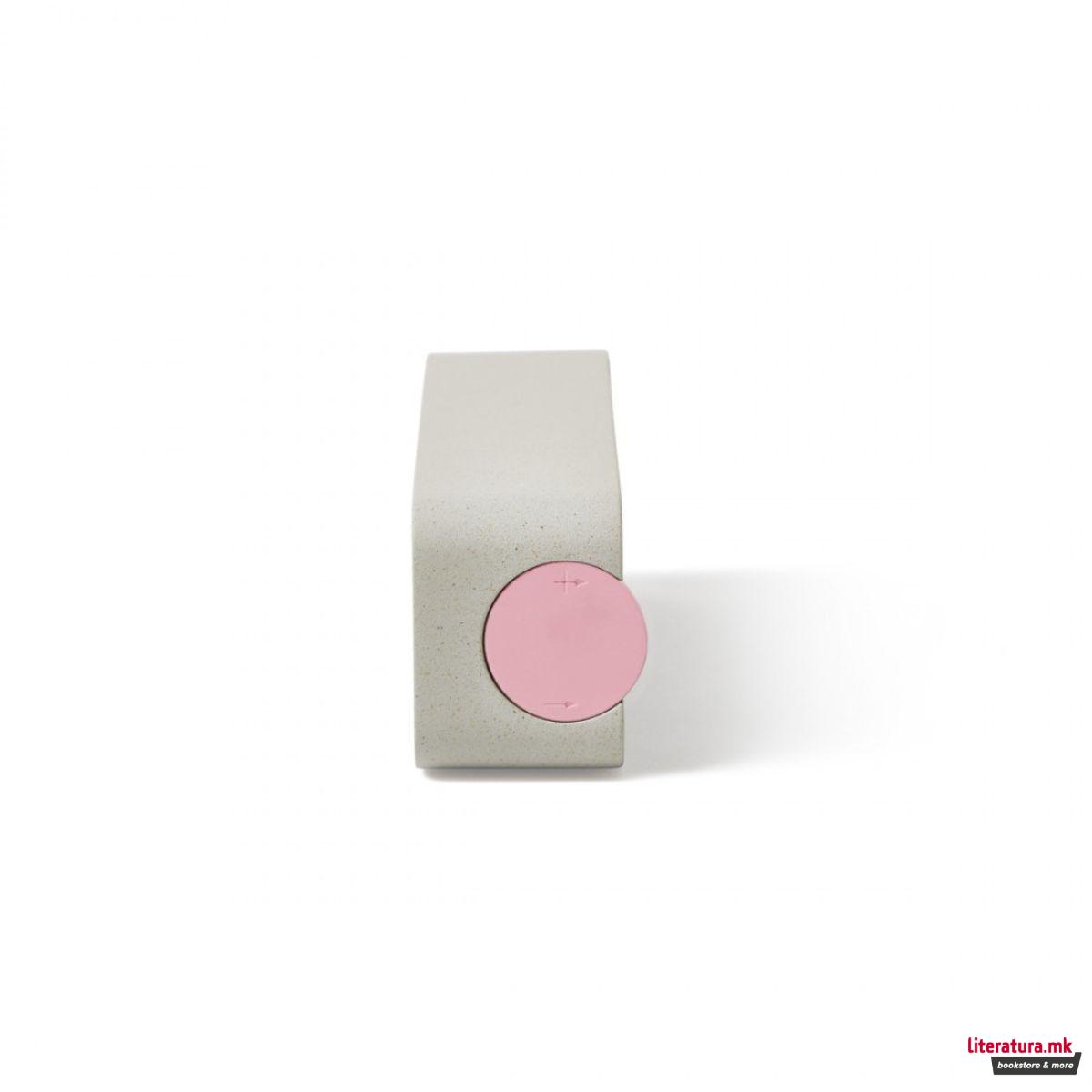 Безжичен Bluetooth звучник, OSLO SOUND, светлосив/розев