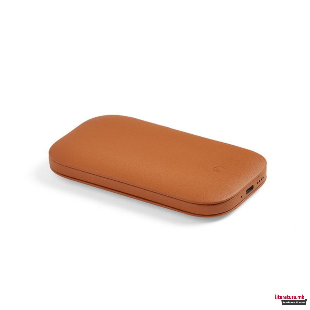 Преносен полнач, SOFTPOWER QI, кафеав 