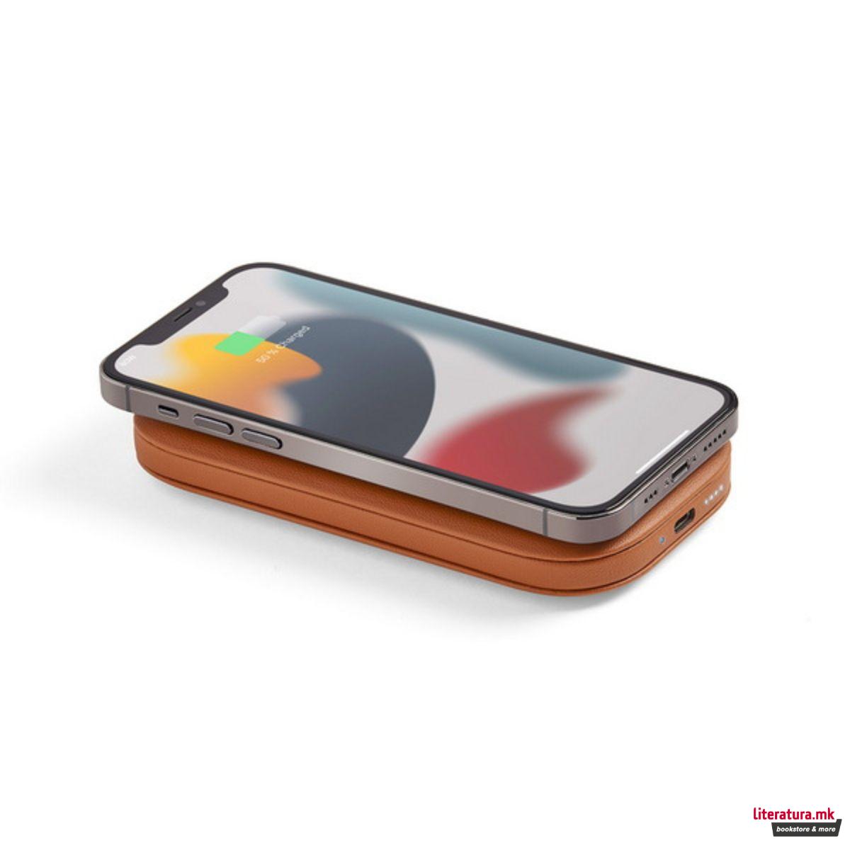 Преносен полнач, SOFTPOWER QI, кафеав 