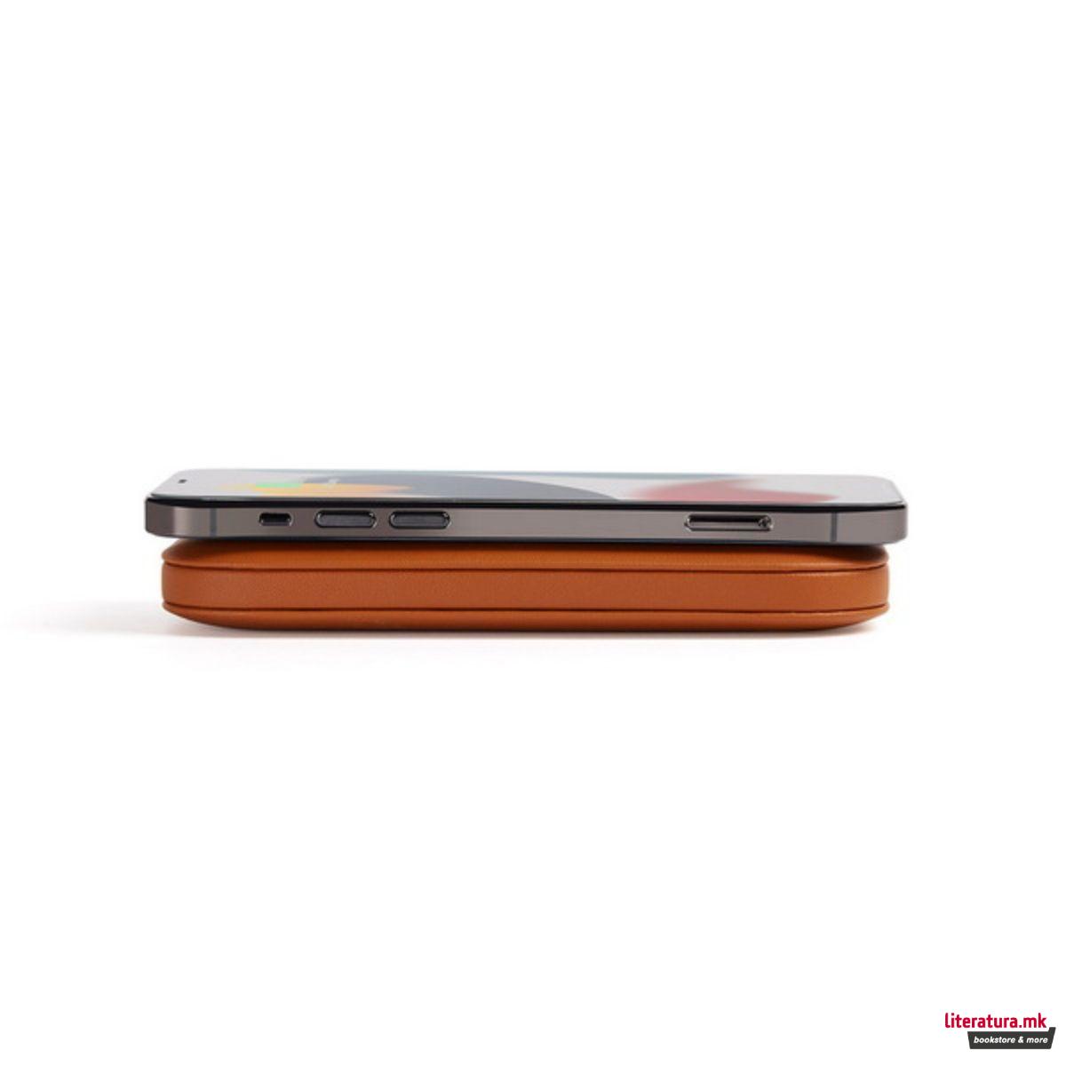 Преносен полнач, SOFTPOWER QI, кафеав 