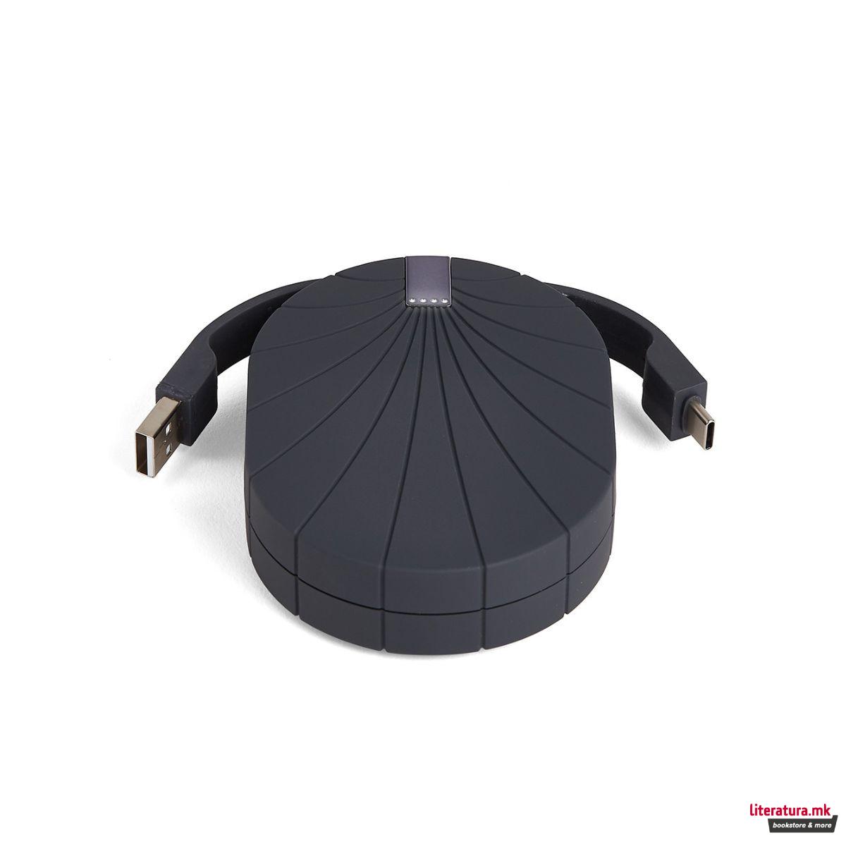 Преносен полнач, BALI - 10000 mAh, црн 