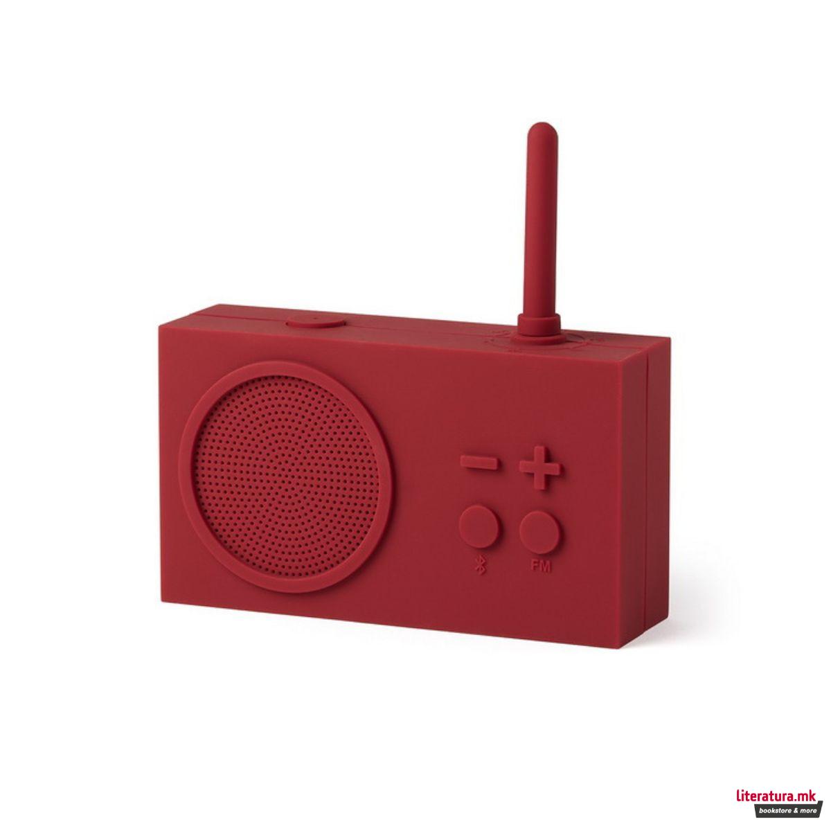 Радио/Bluetooth звучник, TYKHO 3, темноцрвен