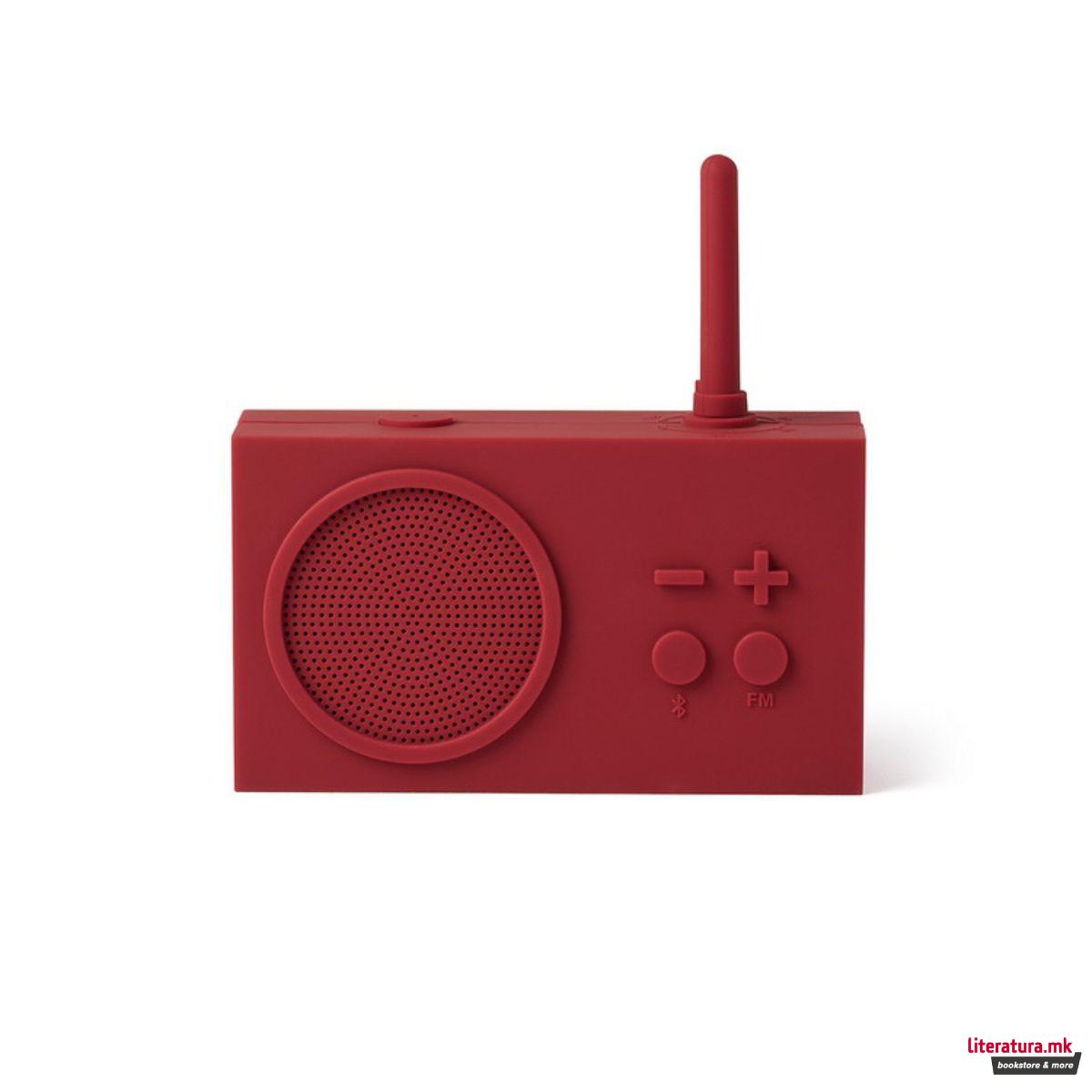 Радио/Bluetooth звучник, TYKHO 3, темноцрвен