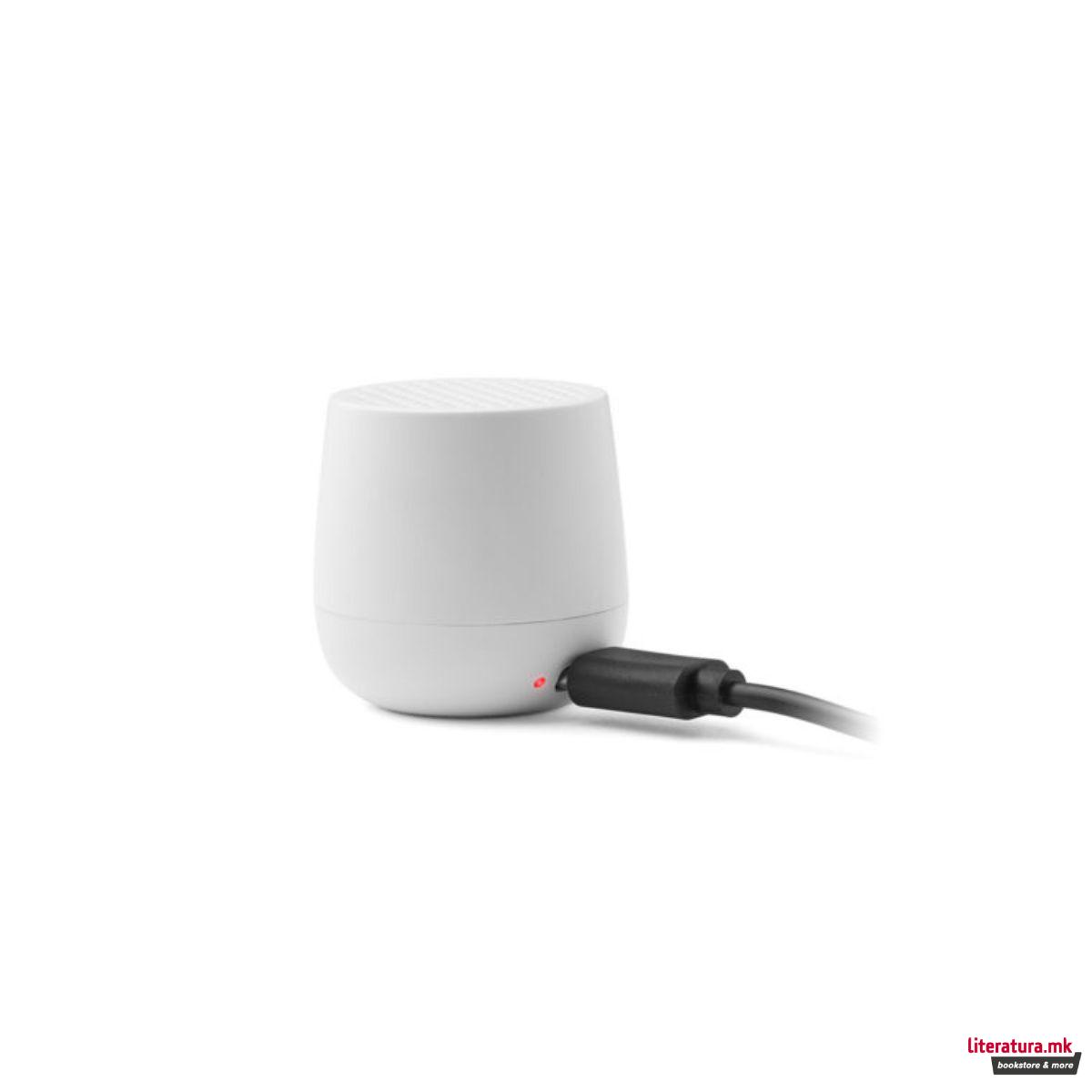 Безжичен Bluetooth звучник, MINO+ ALU, бел 