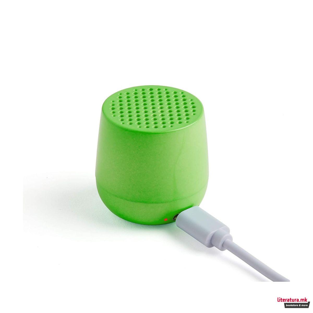 Безжичен Bluetooth звучник, MINO+, флуоресцентно зелен 