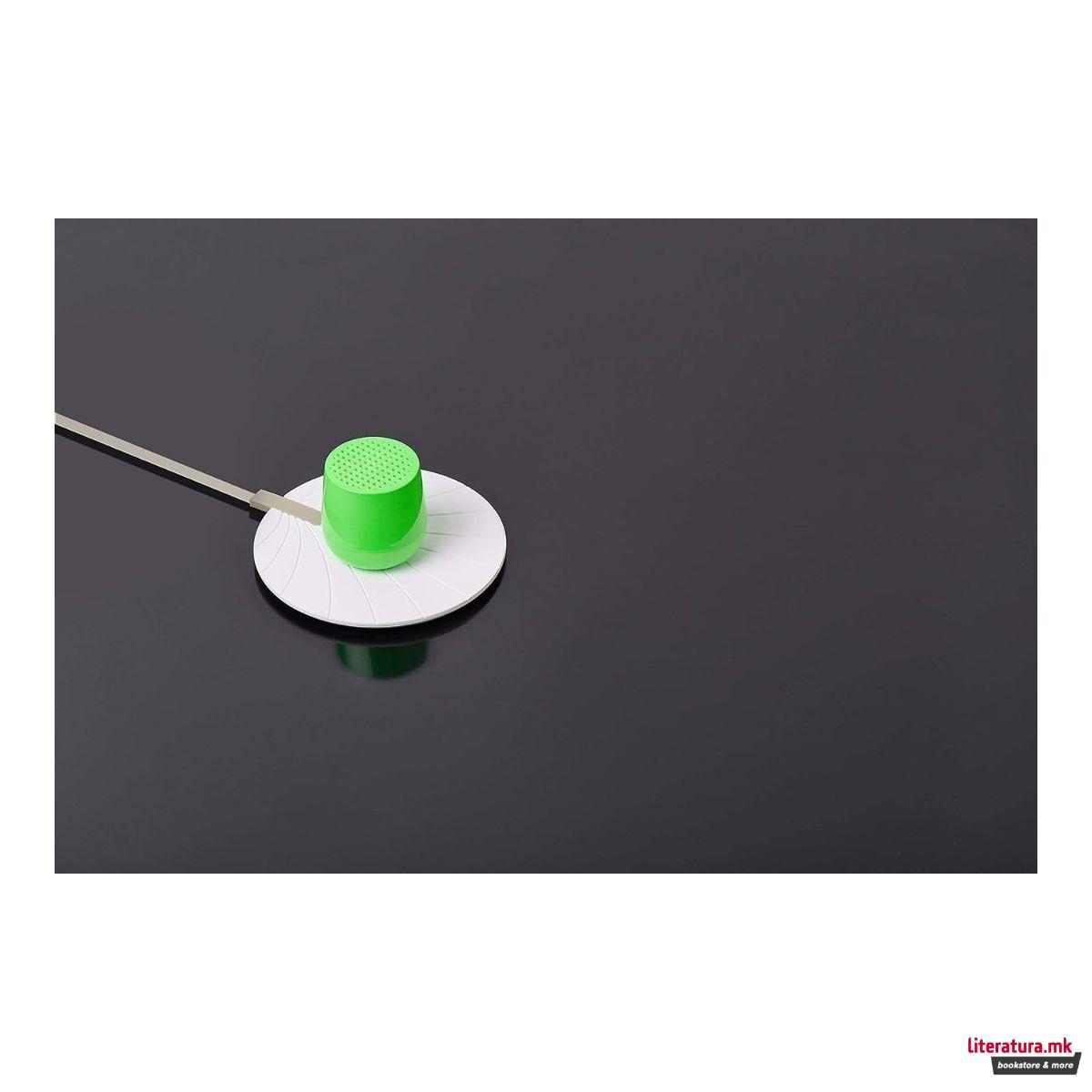 Безжичен Bluetooth звучник, MINO+, флуоресцентно зелен 