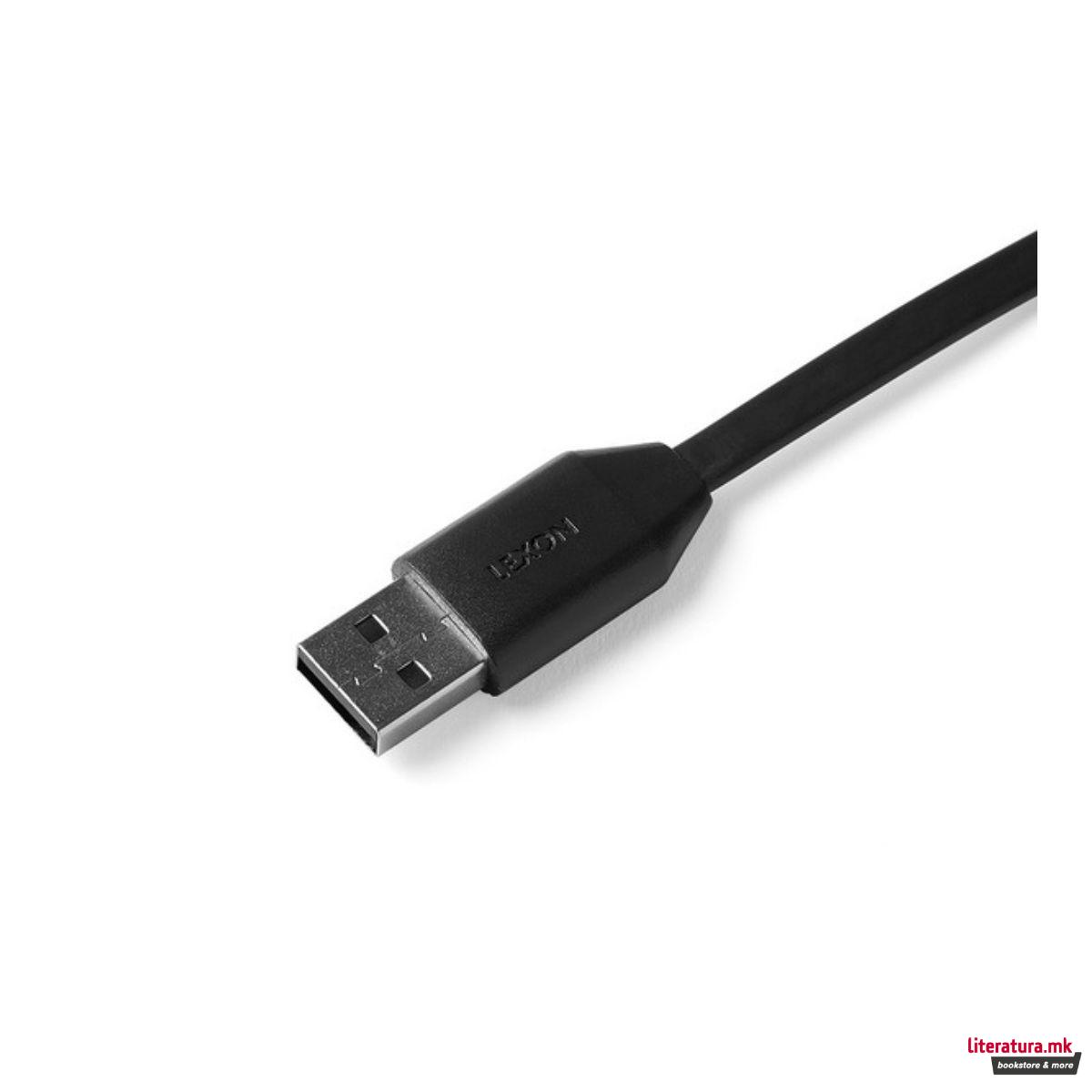 Мини преносен полнач, DUO, црн 