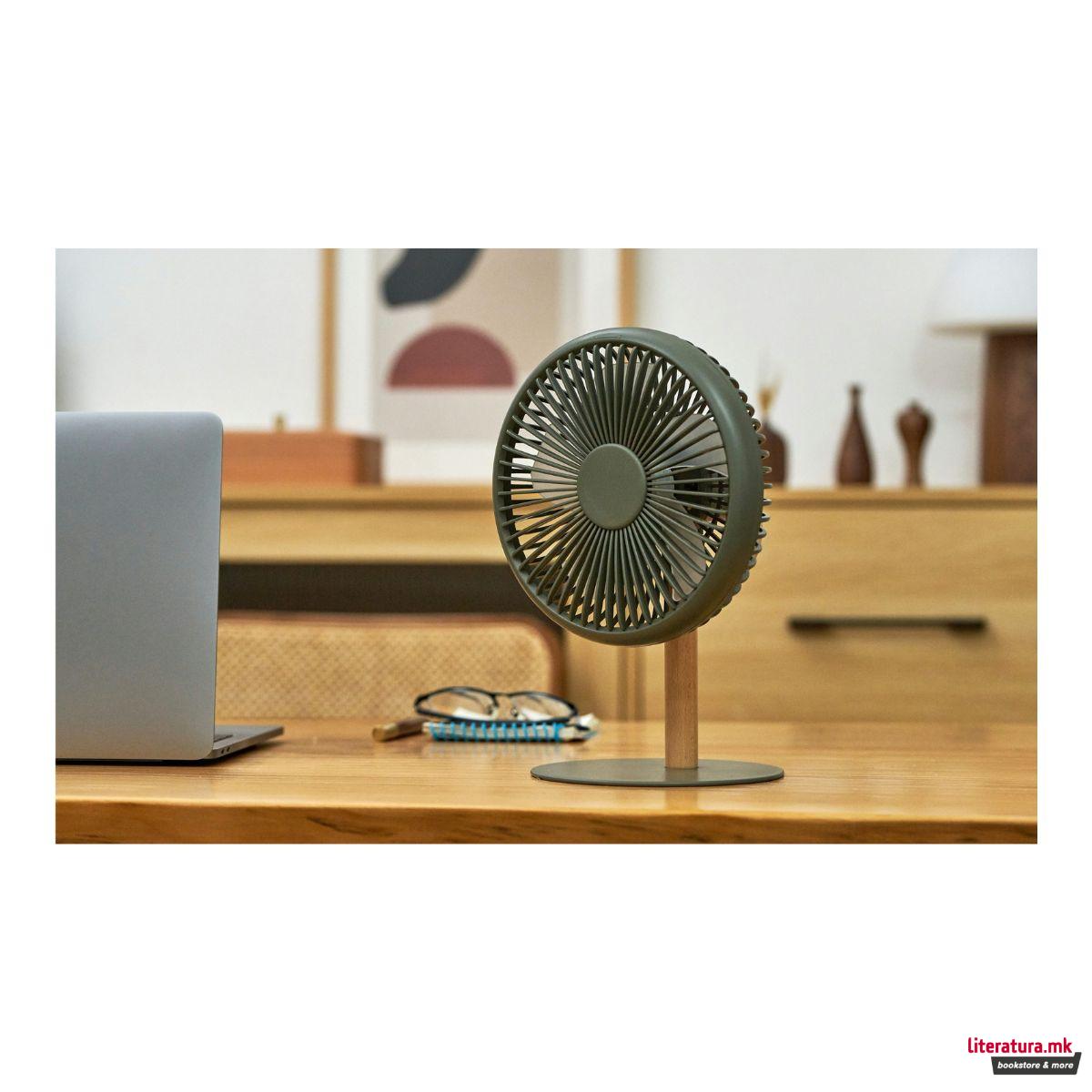 Пренослива столна ламба и вентилатор (2 во 1), Beyond, Navy Green