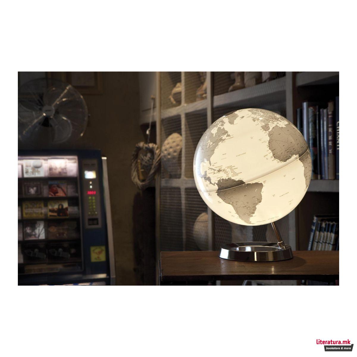 Глобус, Atmosphere Light & Color - Chrome, Ø30cm 