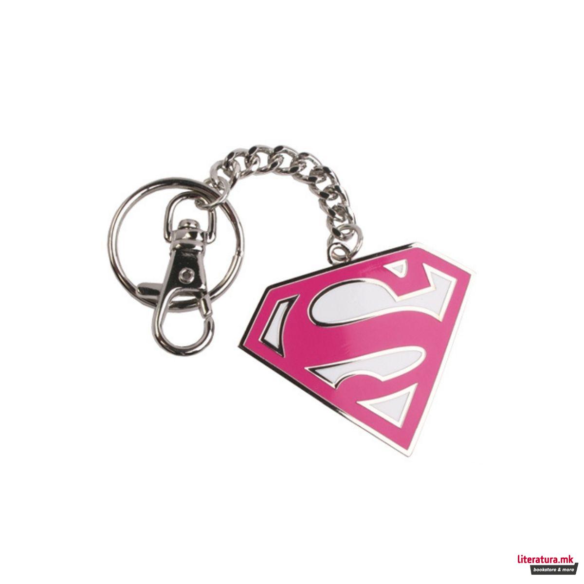 Приврзок за клучеви, Supergirl - Pink Logo 