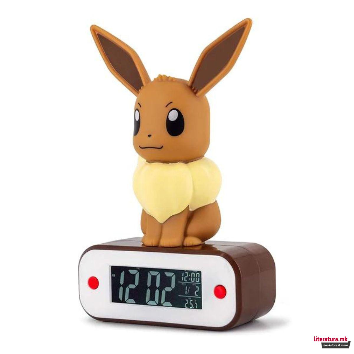 3D столна ламба-будилник, Pokemon - Eevee 
