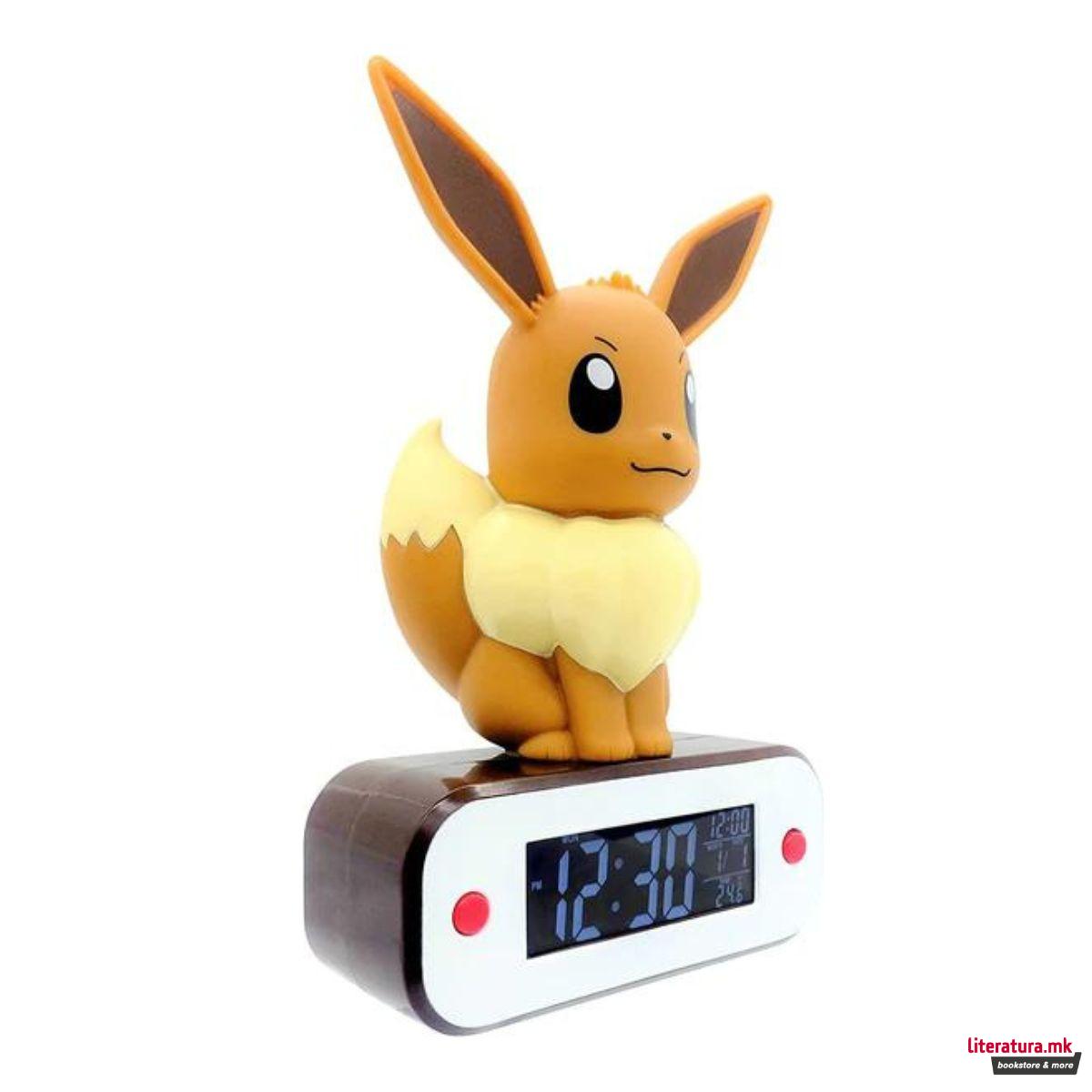 3D столна ламба-будилник, Pokemon - Eevee 