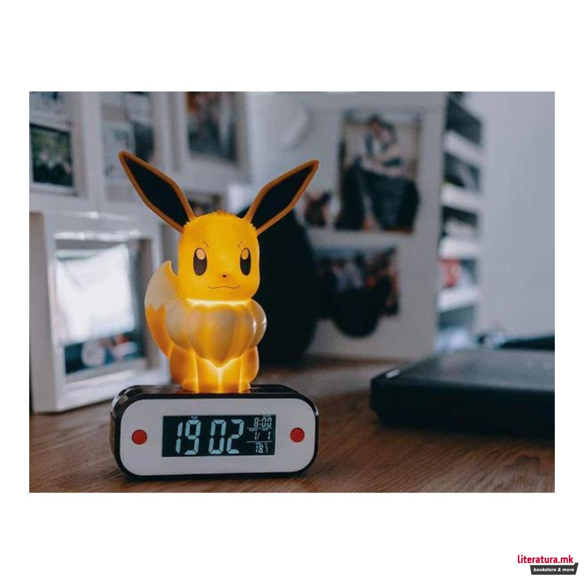 3D столна ламба-будилник, Pokemon - Eevee 