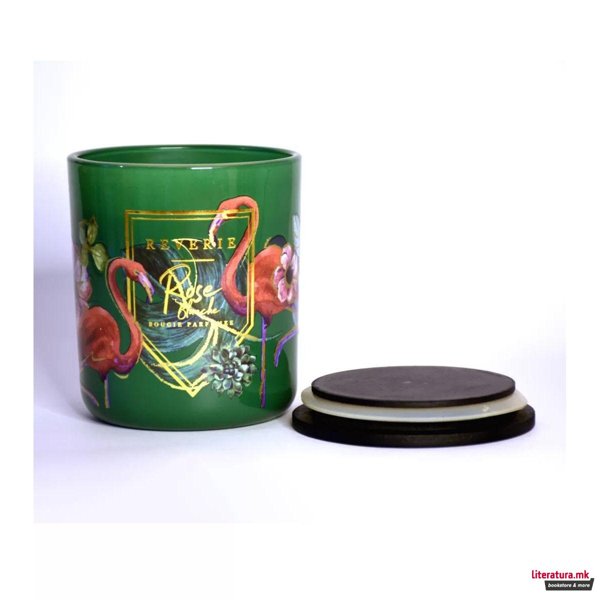 Свеќа, Candele Firenze Glass Fantasy - Rose Blanche