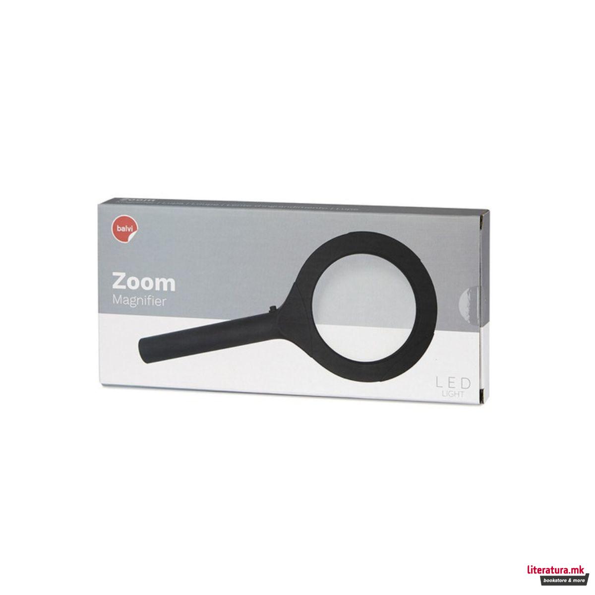 Лупа со LED ламба, Zoom 