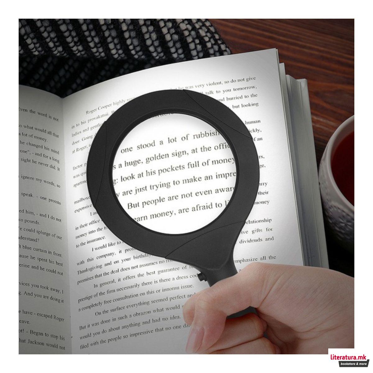 Лупа со LED ламба, Zoom 