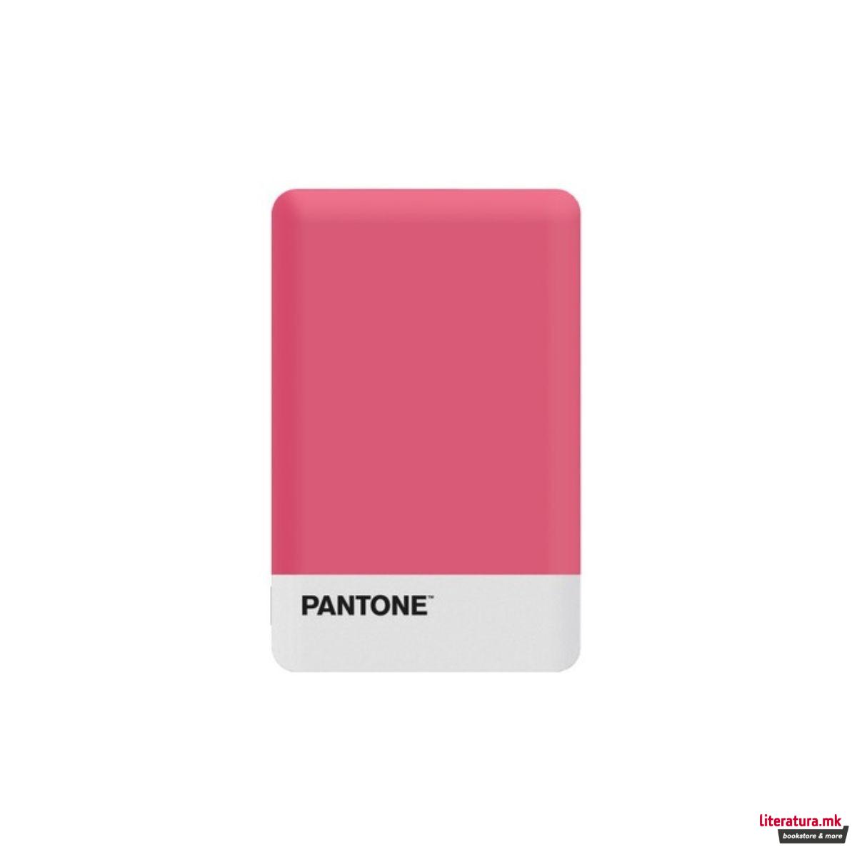 Преносен полнач, Pantone, розев, 2500mAh 