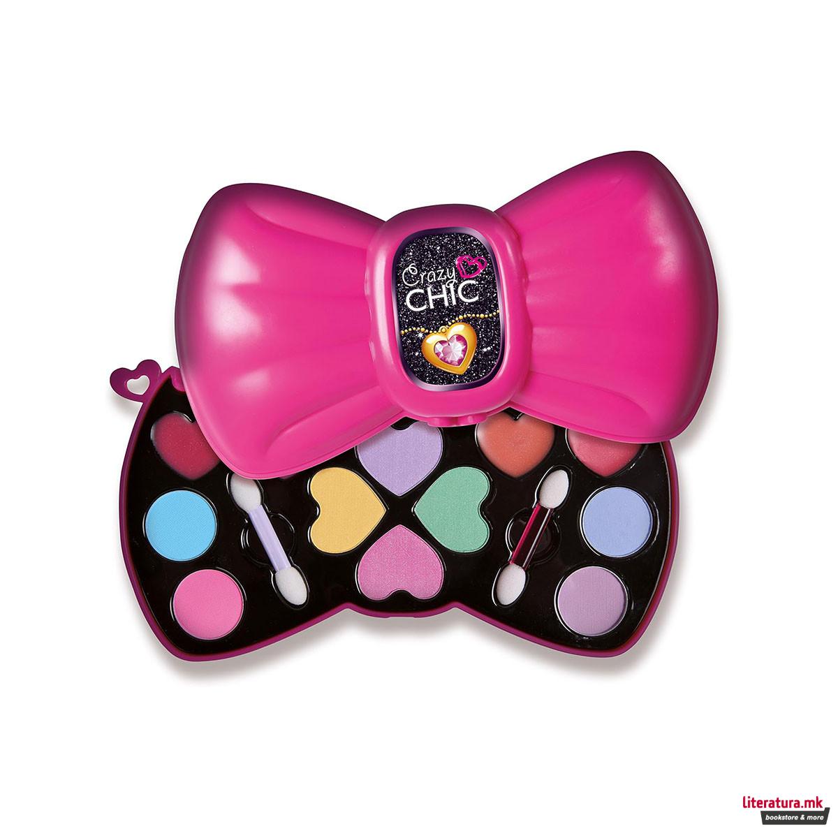 Детски сет за шминка, Crazy Chic, Bow Makeup Palette 