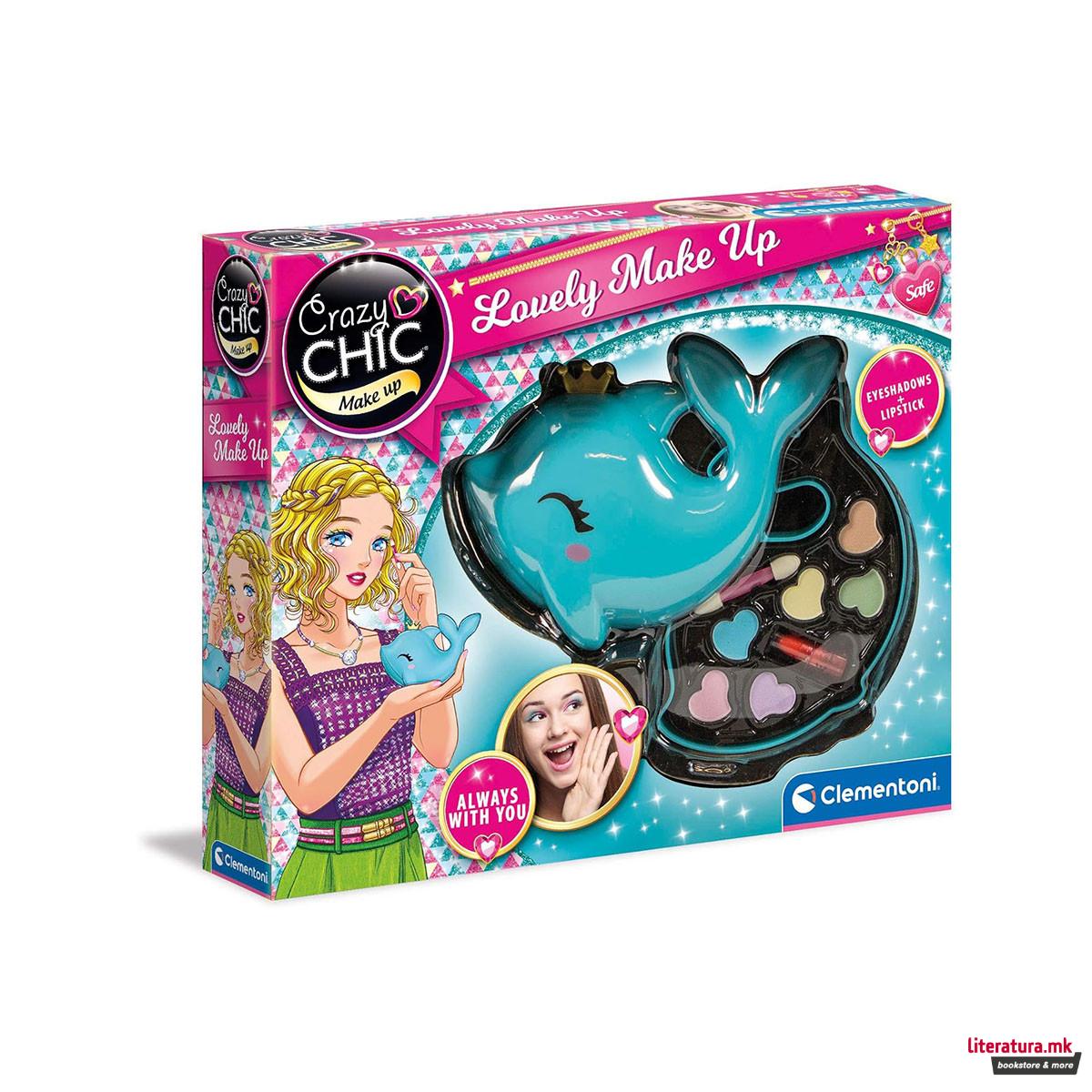 Детски сет за шминка, Crazy Chic - Lovely Make Up Dolphin 