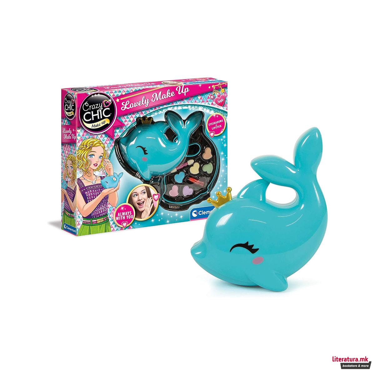 Детски сет за шминка, Crazy Chic - Lovely Make Up Dolphin 