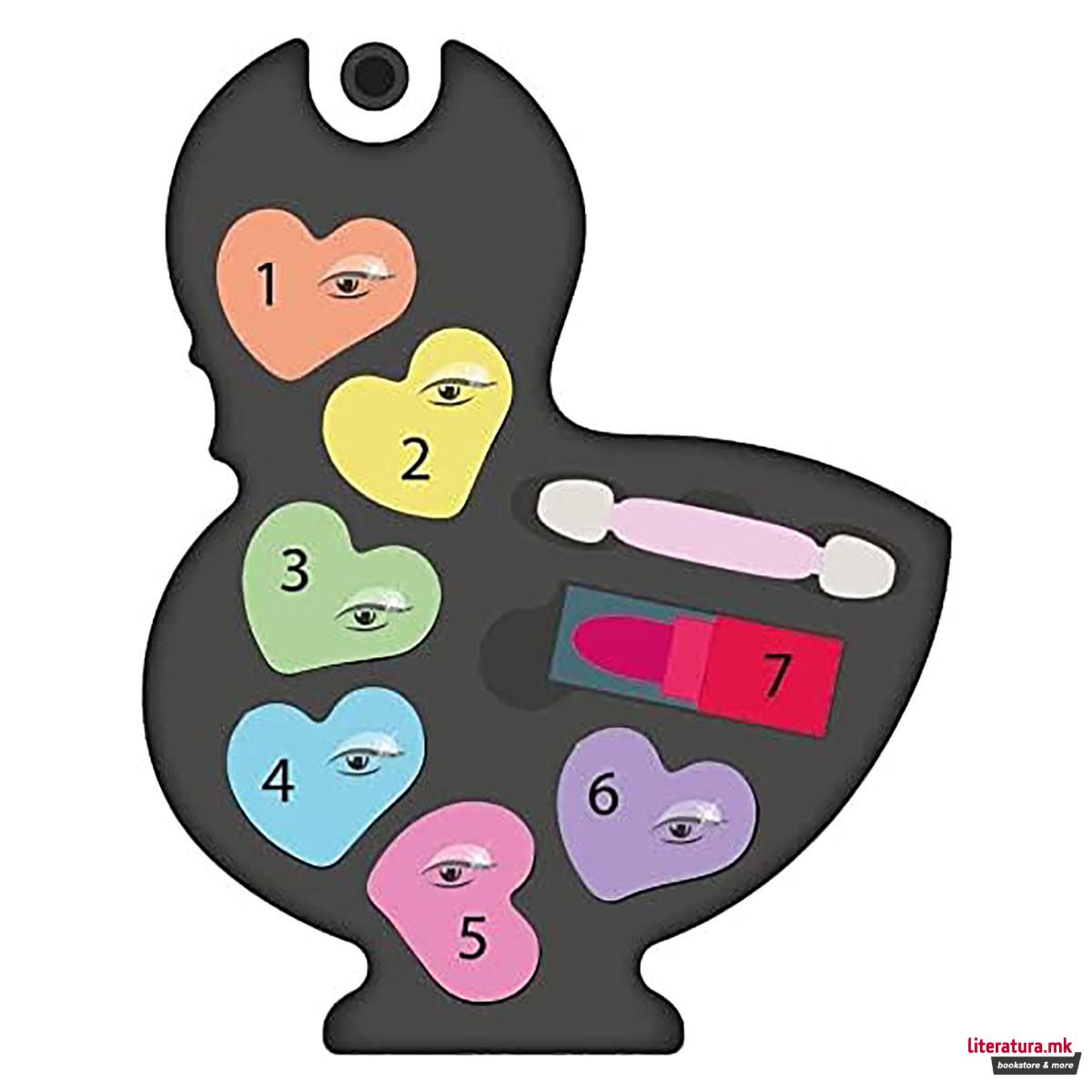 Детски сет за шминка, Crazy Chic - Lovely Make Up Swan 