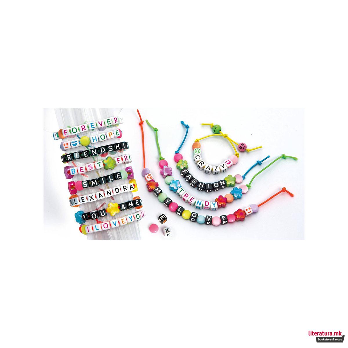 Сет за изработка на белезици, Crazy Chic - Message Bracelets 