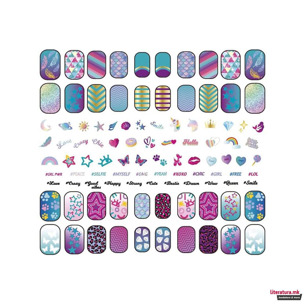 Детски сет за маникир, Crazy Chic - Shiny Nails (Glow in the dark) 