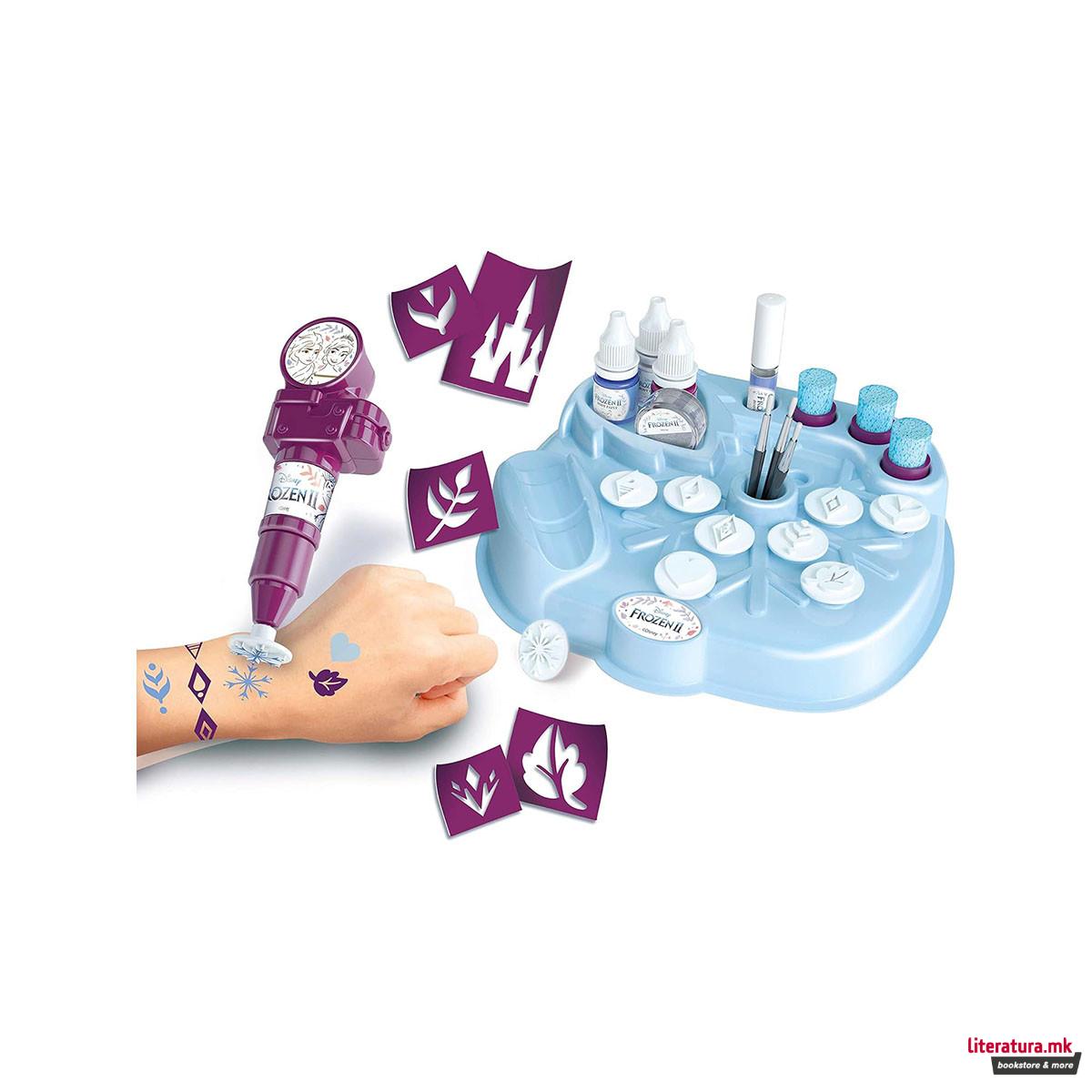 Сет за изработка на тетоважи, Disney: Frozen - Glitter Art 